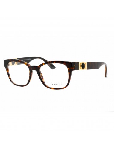 Versace Women's Eyeglasses - Full Rim Rectangular Havana Plastic Frame | 0VE3314 108 50-70% off 