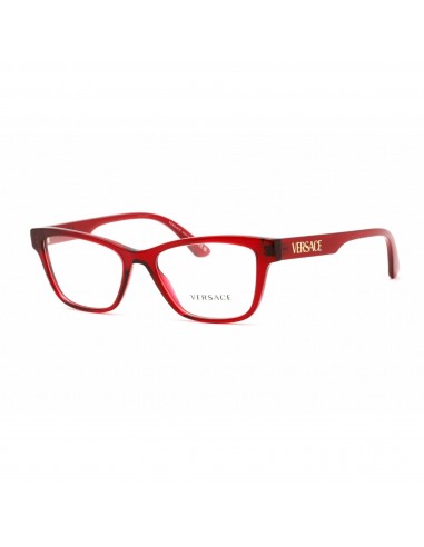 Versace Unisex Eyeglasses - Full Rim Cat Eye Shape Red Plastic Frame | 0VE3316 388 destockage