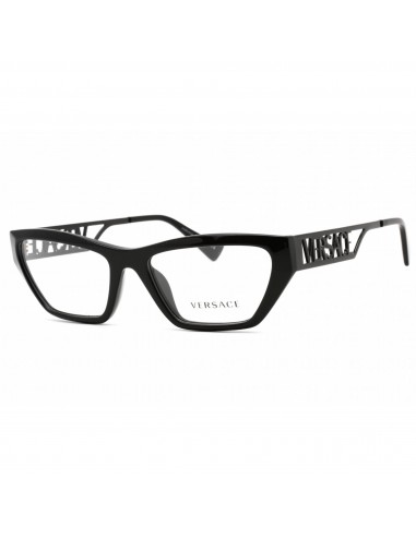 Versace Women's Eyeglasses - Full Rim Black Plastic/Metal Cat Eye | 0VE3327U 5232 france