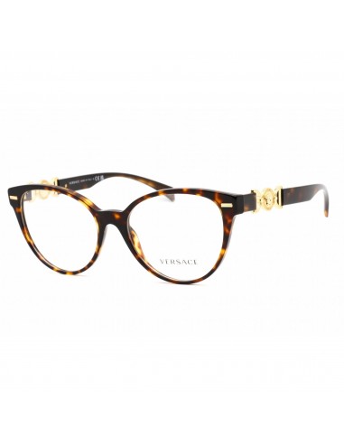 Versace Women's Eyeglasses - Full Rim Cat Eye Shape Havana Plastic Frame | 0VE3334 108 Economisez 