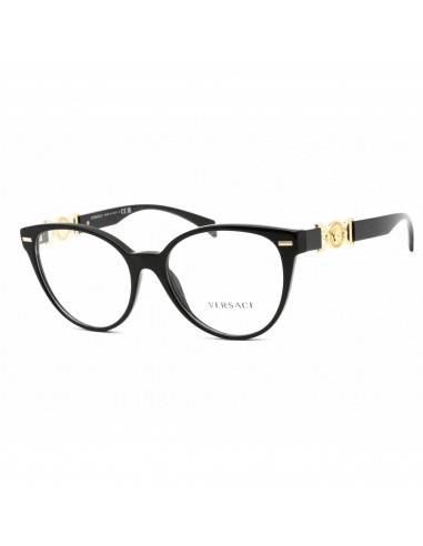 Versace Women's Eyeglasses - Clear Lens Cat Eye Black Plastic Frame | 0VE3334 GB1 Comparez plus de prix