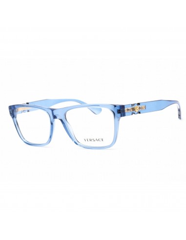 Versace Unisex Eyeglasses - Full Rim Rectangular Blue Plastic Frame | VE3303 5415 des créatures d'habitude