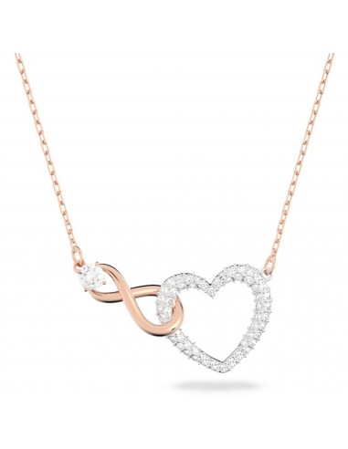 Swarovski Women's Necklace - Swarovski Infinity Heart Shape Rose Gold | 5518865 Les magasins à Paris et en Île-de-France