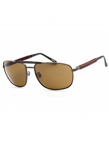 Chopard Men's Sunglasses - Full Rim Shiny Bakelite Metal Aviator Frame | SCHF81 568P offre 