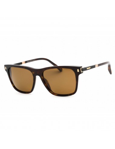 Chopard Men's Sunglasses - Full Rim Shiny Dark Havana Plastic Square | SCH312 722P pas cher