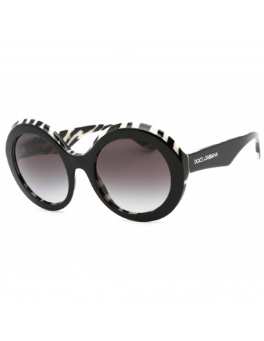 Dolce & Gabbana Women's Sunglasses - Full Rim Black Plastic Round | 0DG4418 33728G acheter