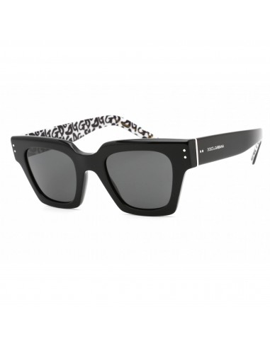 Dolce & Gabbana Women's Sunglasses - Black Rectangular Shape Frame | 0DG4413 338987 commande en ligne