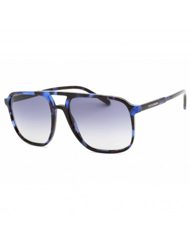 Dolce & Gabbana Men's Sunglasses - Blue Havana Plastic Square Frame | 0DG4423 33924L Le MVP de beaucoup