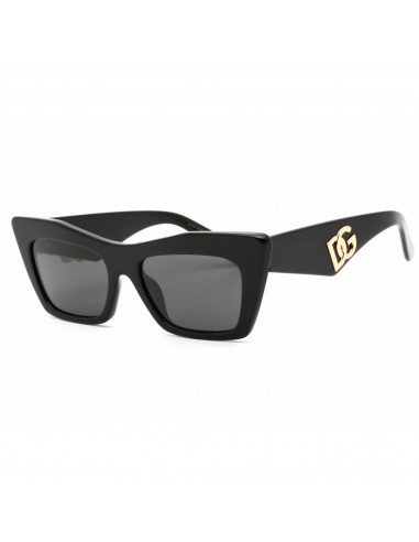 Dolce & Gabbana Women's Sunglasses - Full Rim Black Plastic Cat Eye | 0DG4435 501/87 Livraison rapide