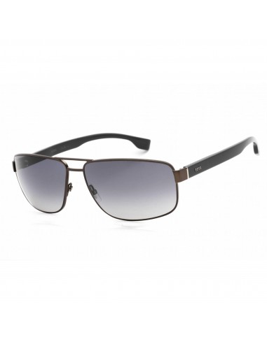 Hugo Boss Unisex Sunglasses - Matte Grey/Black Metal Rectangular Frame | 1035/S RIW/9O Livraison rapide