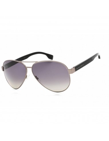 Hugo Boss Men's Sunglasses - Matte Ruthenium Metal Aviator Frame | BOSS 1241/S 0R80 00 pas cher chine