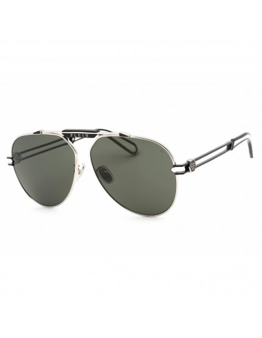 Philipp Plein Women's Sunglasses - Shiny Palladium Metal Aviator Frame | SPP048M 0583 commande en ligne