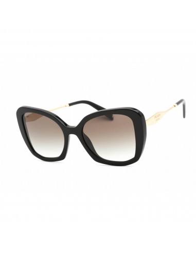 Prada Women's Sunglasses - Full Rim Black Plastic Butterfly Frame | 0PR 03YS 1AB0A7 de la marque