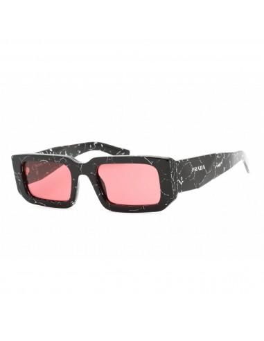 Prada Unisex Sunglasses - Abstract Black/White Plastic Rectangular | 0PR 06YS 05W06O Le MVP de beaucoup