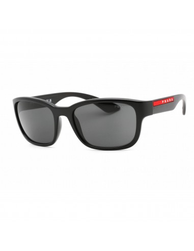 Prada Sport Unisex Sunglasses - Full Rim Black Plastic Rectangular | 0PS 05VS 1BO5S0 prix