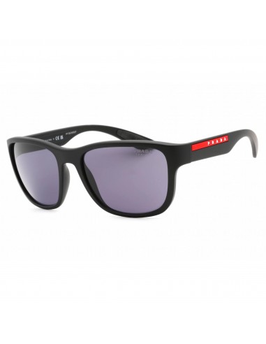 Prada Sport Men's Sunglasses - Black Rubber Nylon Rectangular Frame | 0PS 01US DG009R plus qu'un jeu 