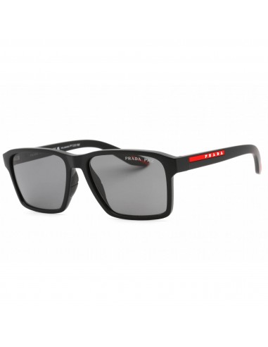 Prada Sport Men's Sunglasses - Black Rubber Plastic Rectangular | 0PS 05YS DG002G solde