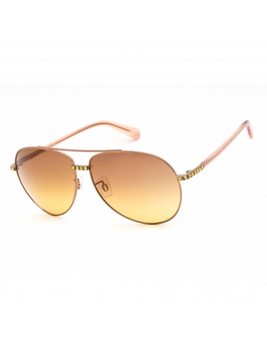 Swarovski Women's Sunglasses - Full Rim Shiny Rose Gold Metal Aviator | SK0343-H 36F de l' environnement