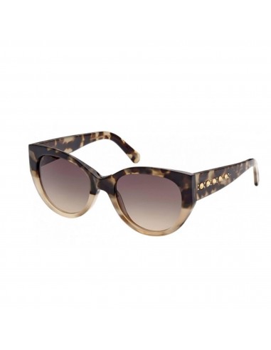 Swarovski Women's Sunglasses - Full Rim Havana Acetate Cat Eye Frame | SK0372 56F livraison gratuite