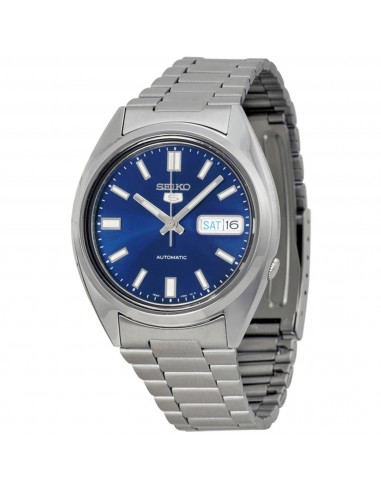 Seiko Men's Watch - Series 5 Power Reserve Blue Dial Silver Tone Bracelet | SNXS77J1 une grave pollution 