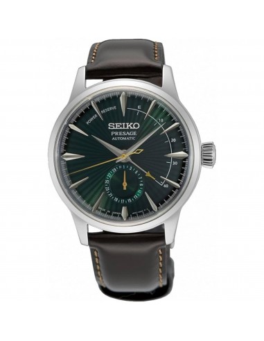 Seiko Men's Watch - Presage Midnight Mockingbird Green Dial Leather Strap | SSA459J1 suggérées chez