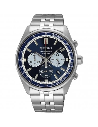 Seiko Men's Watch - Chronograph Blue Dial Silver Stainless Steel Bracelet | SSB427P1 acheter