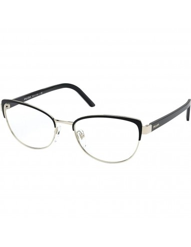 Prada Women's Eyeglasses - Black/Pale Gold Metal Frame, 53 mm | PRADA 0PR 63XV AAV1O1 le des métaux précieux