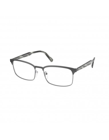 Prada Men's Eyeglasses - Matt Gun Metal Rectangular Frame | PRADA 0PR 54WV 7CQ1O1 destockage