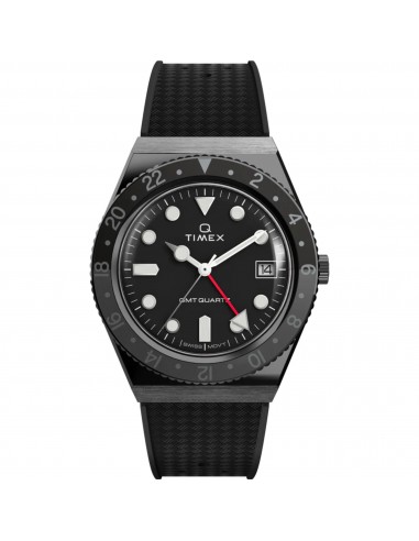 Timex Men's Watch - Q GMT Quartz Black Dial Synthetic Rubber Strap Date TW2V38200 s'inspire de l'anatomie humaine