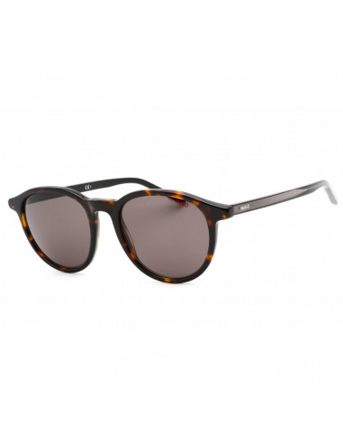 Hugo Men's Sunglasses - Havana Rectangular Plastic Frame Grey Lens | HG 1028/S AB8(IR) Jusqu'à 80% De Réduction