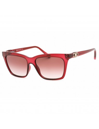 Salvatore Ferragamo Women's Sunglasses - Crystal Wine Rectangular Frame | SF1027S 655 de l' environnement