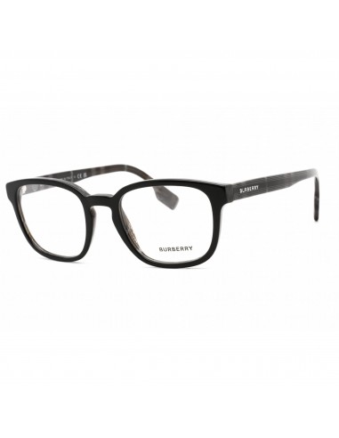 Burberry Unisex Eyeglasses - Black/Charcoal Check Plastic Rectangular | 0BE2344 4077 Les magasins à Paris et en Île-de-France