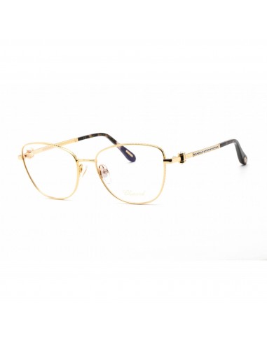 Chopard Women's Eyeglasses - Shiny Yellow Gold Metal Rectangular Frame | VCHF17S 0400 en ligne