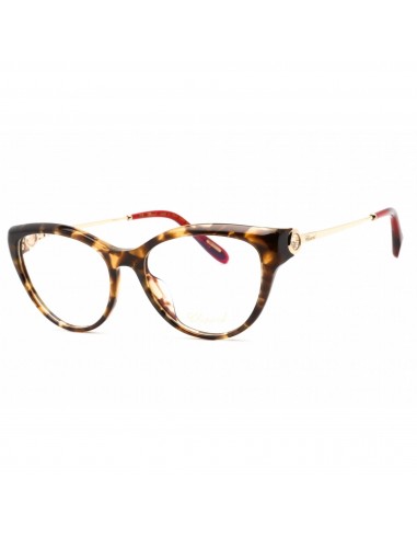 Chopard Women's Eyeglasses - Full Rim Brown Havana Plastic Oval Frame | VCH323S 9AJY Par le système avancé 