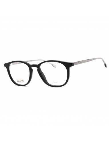 Hugo Boss Men's Eyeglasses - Full Rim Black Plastic Round Frame | BOSS 1087/IT 0807 00 pas chere