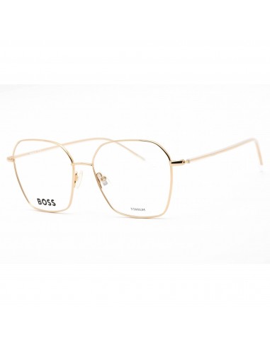 Hugo Boss Women's Eyeglasses - Rose Gold Metal Rectangular Frame | BOSS 1398 0000 00 shop