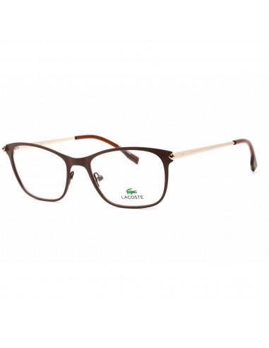 Lacoste Women's Eyeglasses - Full Rim Brown/Rose Gold Rectangular Frame | L2276 210 JUSQU'A -70%! 