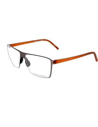 Porsche Men's Eyeglasses - Grey Metal Rectangular Frame Demo Lens | PORSCHE P8309 B les ctes