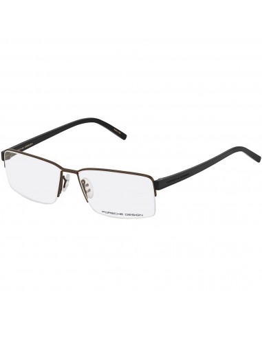 Porsche Men's Eyeglasses - Black Metal Rectangular Frame, 54 mm | PORSCHE P8351 A du meilleur 