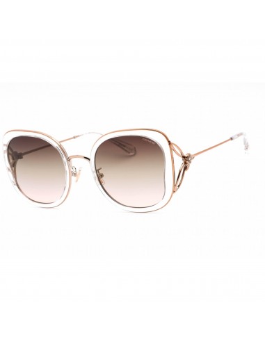 Coach Women's Sunglasses - Rectangular Frame Grey Pink Gradient Lens | 0HC7153B 5111U8 Les magasins à Paris et en Île-de-France