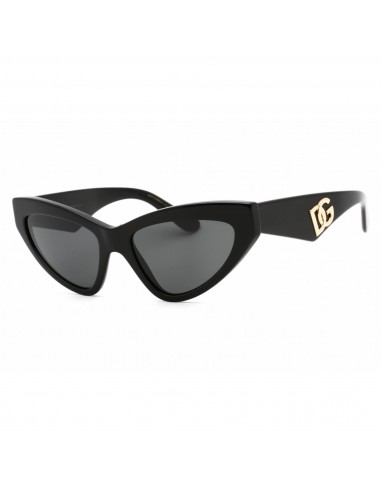 Dolce & Gabbana Women's Sunglasses - Black Cat Eye Frame Grey Lens | 0DG4439 501/87 soldes