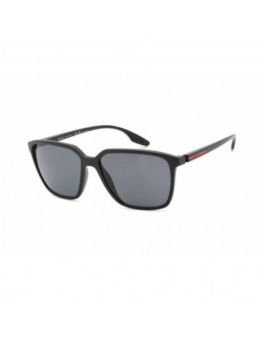 Prada Sport Women's Sunglasses - Black Demi Shiny Rectangular Frame | 0PS06VS 1BO5Z1 d'Europe débarque