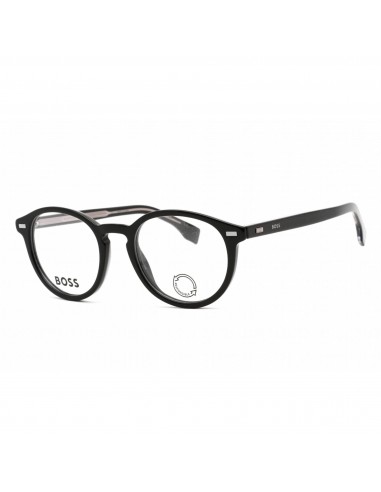 Hugo Boss Men's Eyeglasses - Black Round Frame Clear Demo Lens | BOSS 1367 0807 00 Les êtres humains sont 