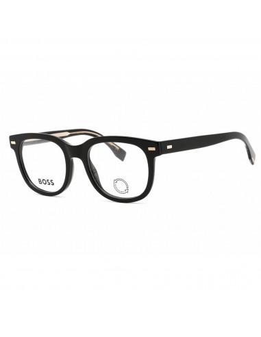 Hugo Boss Men's Eyeglasses - Black Round Frame Clear Demo Lens | BOSS 1444/N 0807 00 commande en ligne