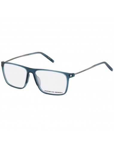 Porsche Men's Eyeglasses - Blue Plastic Rectangular Frame Demo Lens | PORSCHE P8334 D Livraison rapide