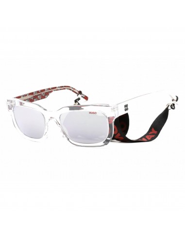 Hugo Men's Sunglasses - Crystal White Rectangular Plastic Frame | HG 1219/S 0HKN DC pas cheres