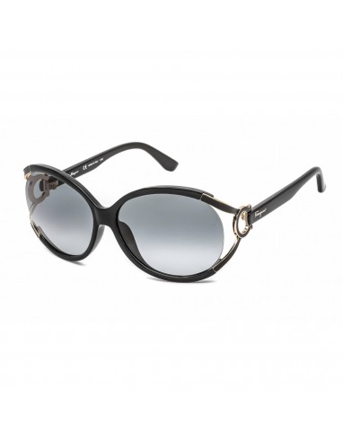 Salvatore Ferragamo Women's Sunglasses - Black Frame Grey Gradient Lens | SF600S 001 soldes