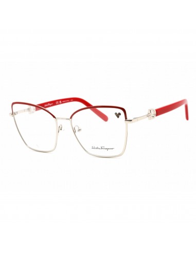 Salvatore Ferragamo Women's Eyeglasses - Light Gold/Burgundy Metal Frame | SF2223 744 en ligne des produits 