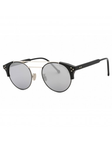 Cutler and Gross Men's Sunglasses - Silver/Black Round Full Rim Frame | CG1271S 001 ou a consommer sur place