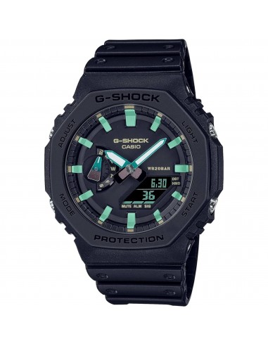 Casio Men's Ana Digi Watch - G-Shock 2100 Series Black Dial Resin Strap | GA2100RC-1A le concept de la Pate a emporter 